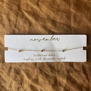 November “Topaz/Citrine” Beaded Choker